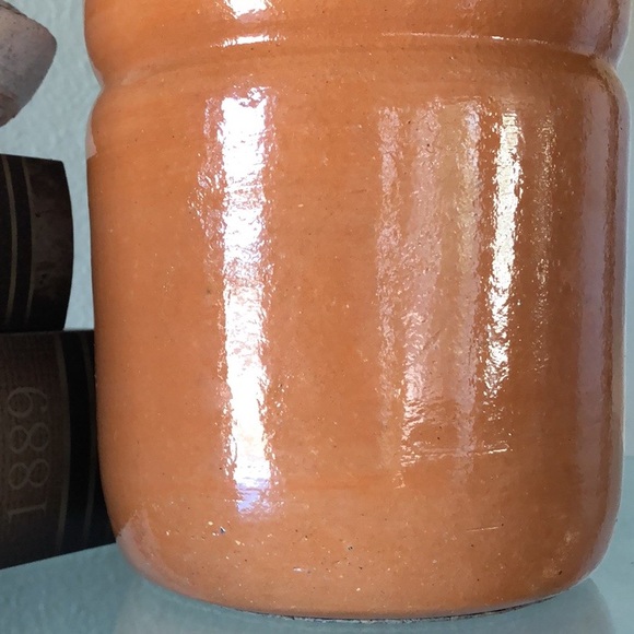 Vintage Orange Pottery Clay World Bazzar Vase - Picture 3 of 6